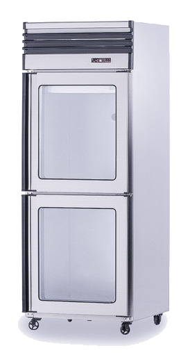 TOROL FFJ25A1E-P-2-IV 2-Door 冷藏冷凍兩用櫃（白鋼玻璃門）