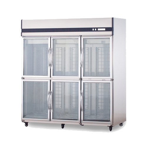 TOROL FFJ60A1E-P-2-IV 6-Door 冷藏冷凍兩用櫃(白鋼玻璃門)